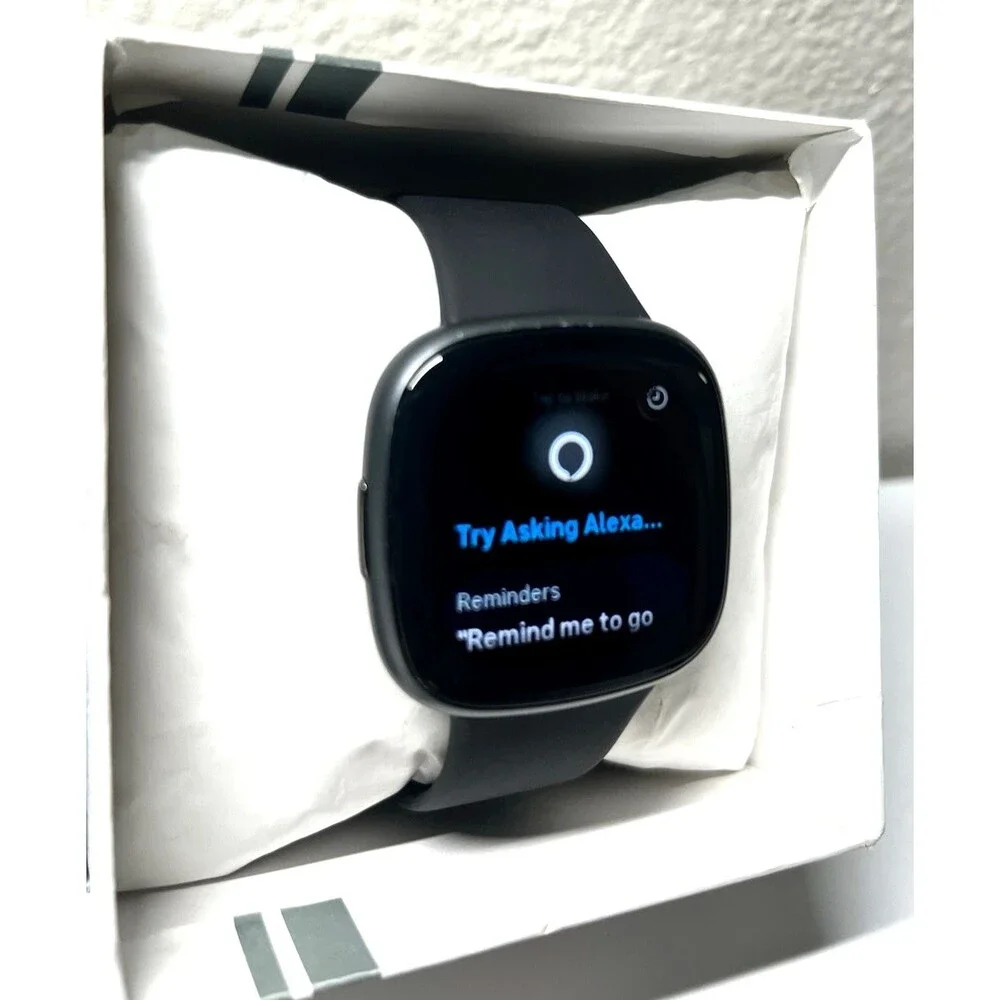 Fitbit Versa 4 Fitness Smartwatch–Black/Graphite Aluminum, GPS & Daily Readiness